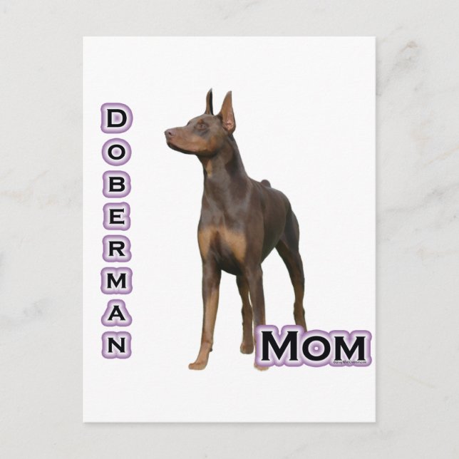 Postal Rust Doberman Mom 4 (Anverso)