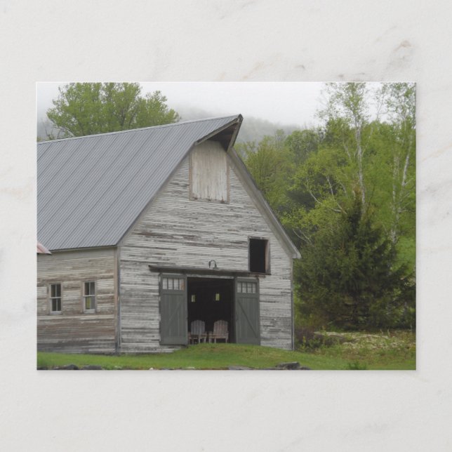 Postal Rustic Barn-Vermont (Anverso)