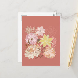Postal Rustic Boho Floral Pattern