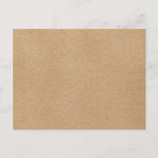 Postal Rustic Kraft Simple Stylish Boho (Anverso)