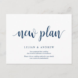 Postal Rustic Navy Blue, nuevos planes, pospuestos