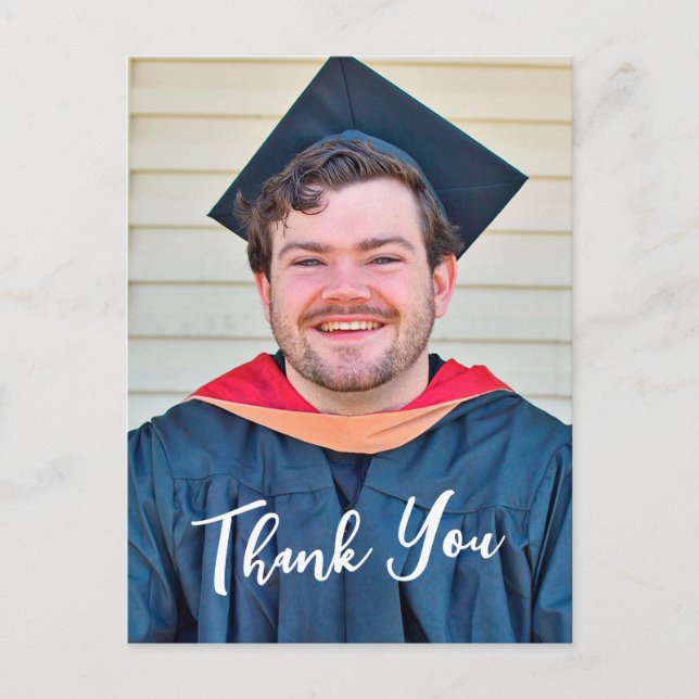 Postal Rustic Panel Design Thank You Postcard (Anverso)