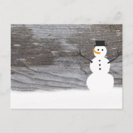 Postal Rustic Snowman