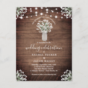 Postal Rustic String Lights Mason Jar Budget Boda