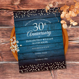 Postal Rustic Wood 30° Aniversario de la Perla Salva la F