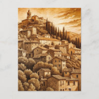 Rústica nostalgia europea toscana de ladera vintag
