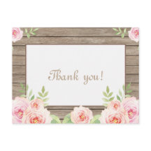 Rústico Floral Boda de la Vieja Madera Gracias