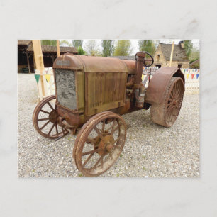 Postal Rusto tractor vintage