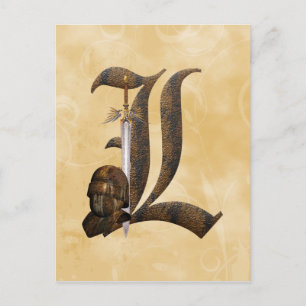 Postal Rusty Knights Inicial L