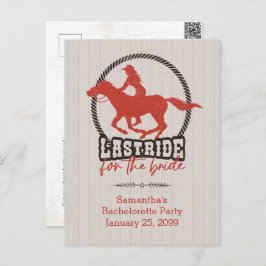 Postal Rusty Red La Pasada Marcha Por La Novia