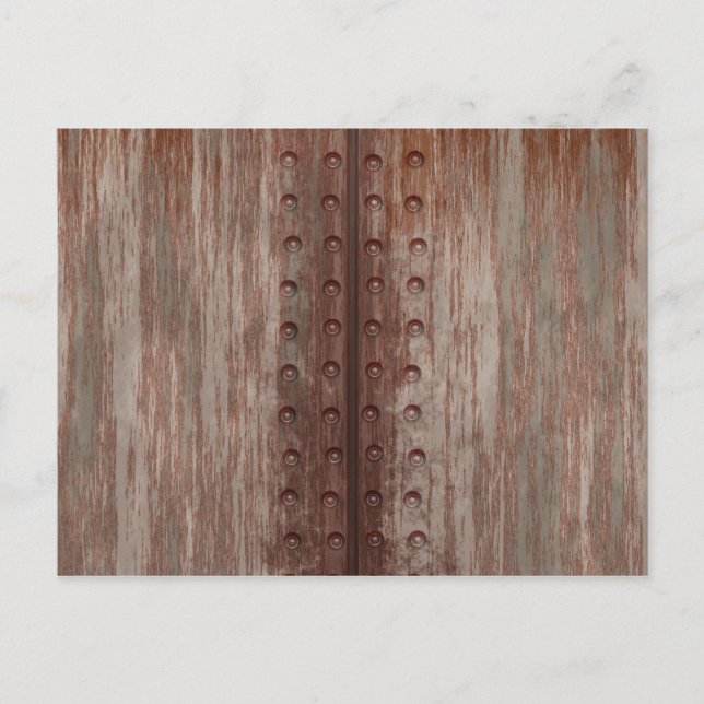 Postal Rusty Riveted Rusty Metalizado (Anverso)