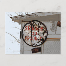 Postal Rusty Rótulo publicitario en la Ruta 66