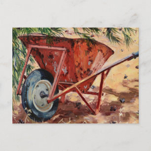 Postal Rusty Wheelbarrow 2009