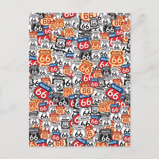 Postal Ruta 66 (Anverso)