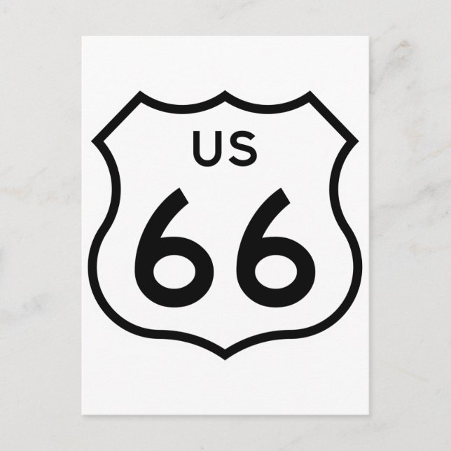 Postal Ruta 66 (Anverso)