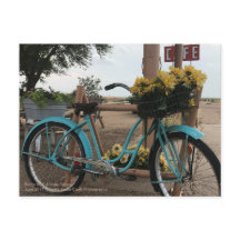 Ruta 66 | Bicicleta y girasoles | Adrian, Texas