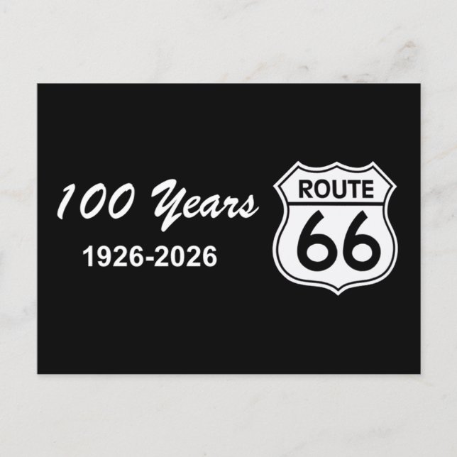Postal Ruta 66 Centenario Histórico (Anverso)