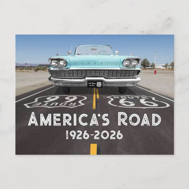 Postal Ruta 66 Centenario Histórico (Anverso)