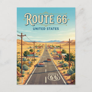 Postal Ruta 66 cerca de Seligman Arizona