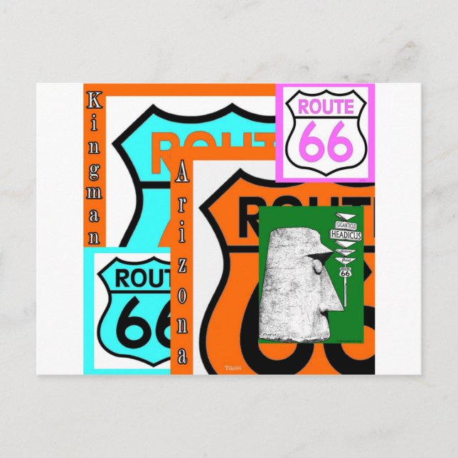 Postal Ruta 66 Kingman Giganticus Headicus AZ (Anverso)