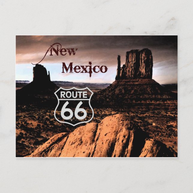 Postal Ruta 66 New México (Anverso)