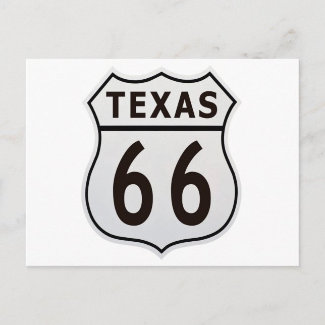 Postal Ruta 66 Texas (Anverso)