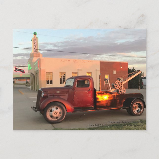 Postal Ruta 66: U Drop Inn | Shamrock, TX (Anverso)