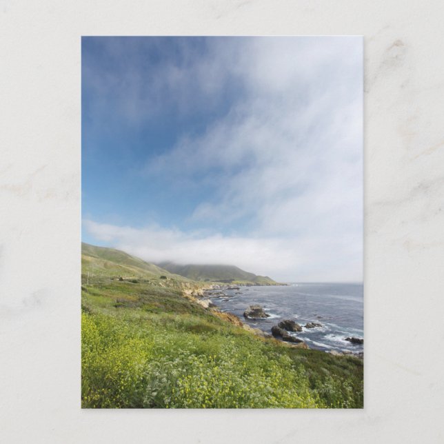 Postal Ruta abierta en un viaje de verano por california  (Anverso)