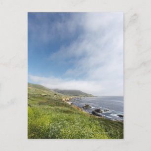 Postal Ruta abierta en un viaje de verano por california 