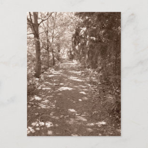 Postal Ruta de acceso de Woods—Sepia