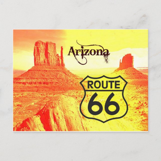 Postal Ruta de Arizona 66 (Anverso)