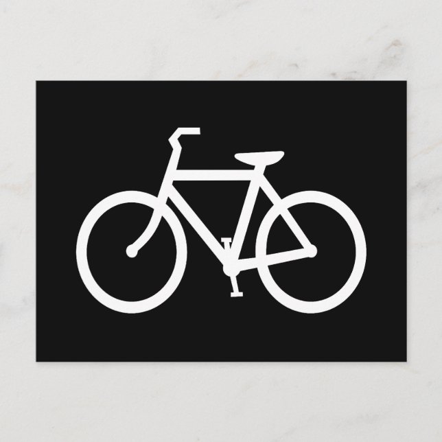 Postal Ruta de Bicicleta Blanca (Anverso)