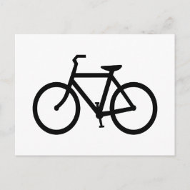 Postal Ruta de Bicicleta Negra