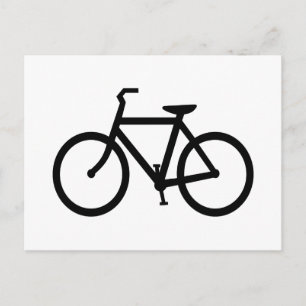 Postal Ruta de Bicicleta Negra