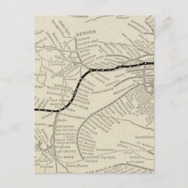 Postal Ruta de California Limited (Anverso)