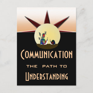 Postal Ruta de comunicación para el entendimiento