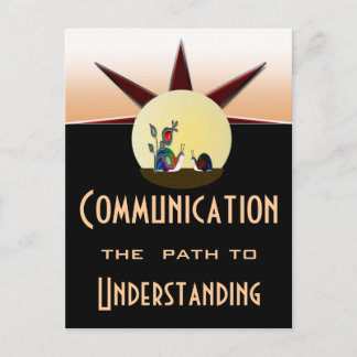 Postal Ruta de comunicación para el entendimiento