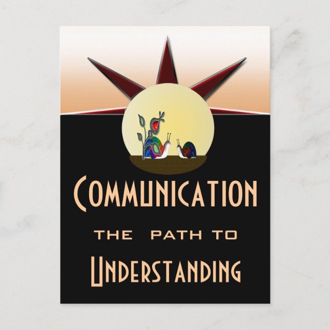 Postal Ruta de comunicación para el entendimiento (Anverso)