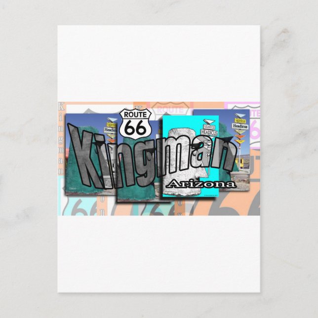 Postal Ruta de Kingman Arizona 66 (Anverso)