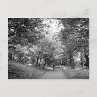 Postal Ruta de la bicicleta - B&W