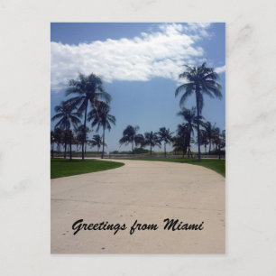 Postal ruta de la palma de miami