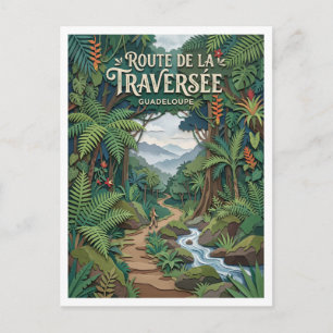 Postal Ruta de la Travesía Petit-Bourg Guadalupe