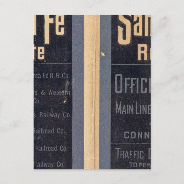 Postal Ruta del Fe Sante, California (Anverso)