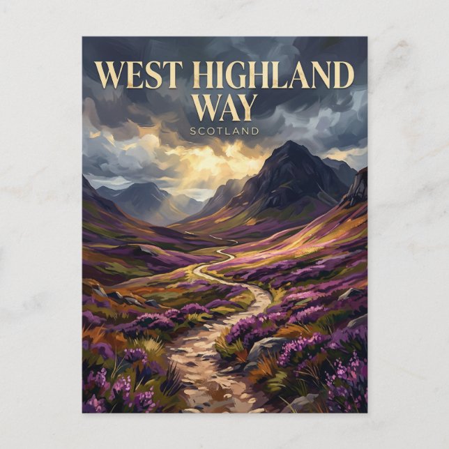 Postal Ruta del West Highland Escocia (Anverso)