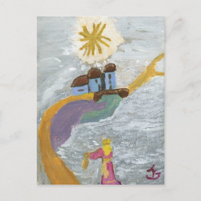 Postal Ruta dorada (Anverso)