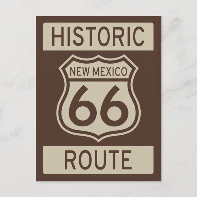 Postal Ruta Histórica 66 Nuevo México (Anverso)