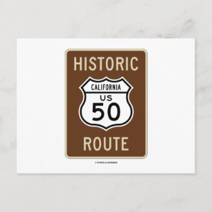 Postal Ruta Histórica Autopista US 50 (California)