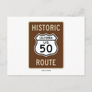 Postal Ruta Histórica Autopista US 50 (California)