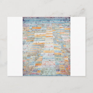 Postal Ruta principal y caminos de Paul Klee