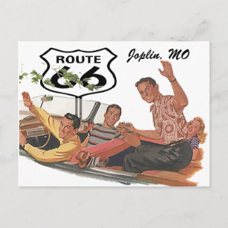 Postal Ruta Retro Postcard 66 Stopover Promo Viaje por Ca